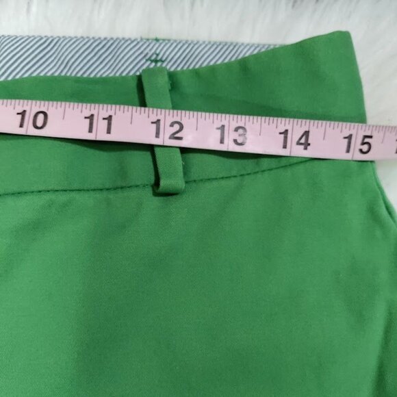 Talbots Signature Green Flat Front Preppy Twee Straight Leg Chino Pants Size 2 - Picture 10 of 13